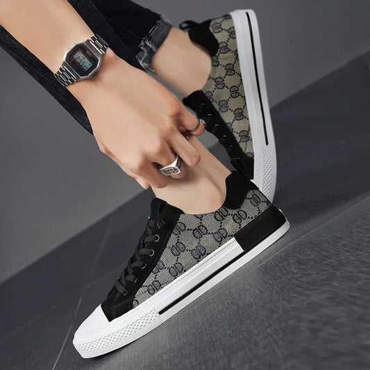 Low Top Men's Casual Sneakers Breathable Fashion Vulcanized Shoes Flats Hot