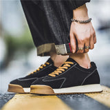 Vintage Suede Sneakers Man Green Breathable Original Men's Sneakers Fashion Platform