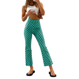 Vintage Clothes Casual Skinny Flared Pants For Women Classic