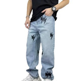 Baggy Jeans High Hip Hop Straight Leg Pants Y2k