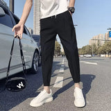 Men's Summer Pants Man Cropped Trousers Sweatshirt Joggers Running