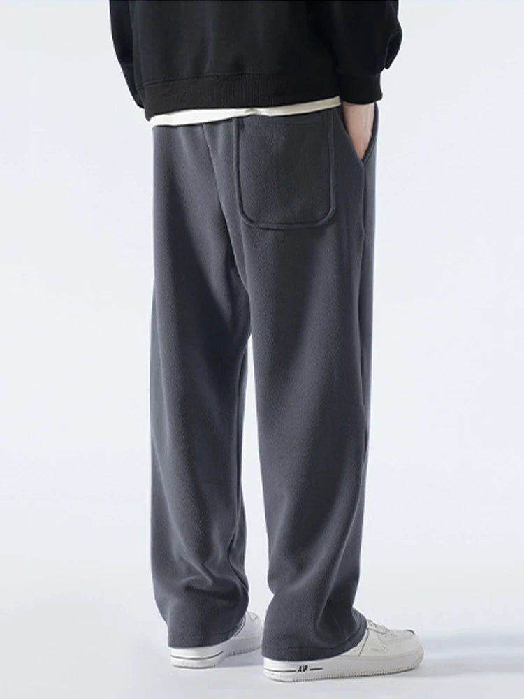 Winter Men's Sweatpants Fashion Thick Warm Fleece