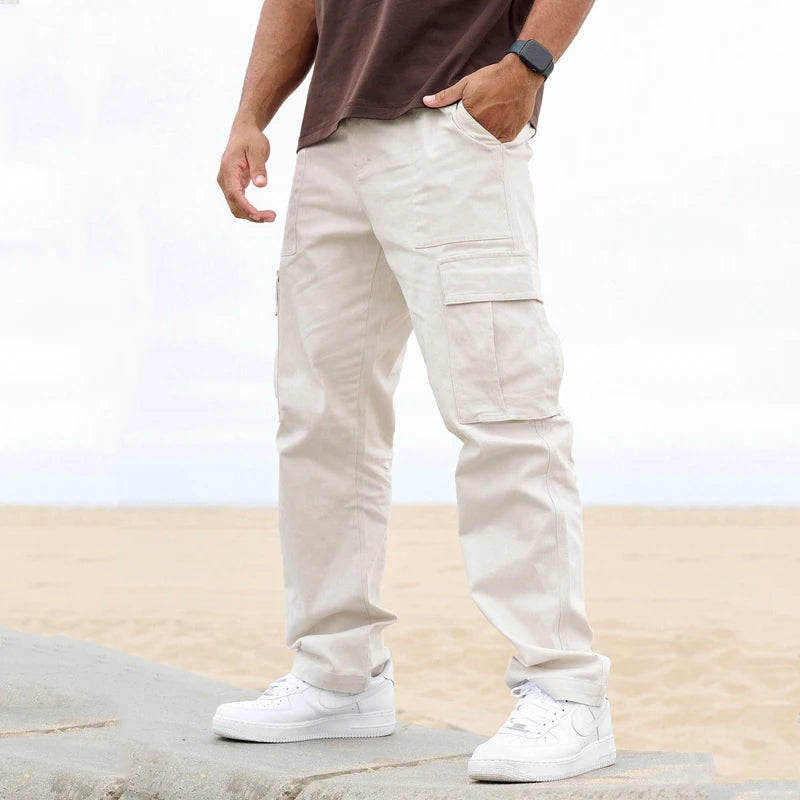 Men's Cargo Pants Bodybuilding Running Training Sweatpants Breathable