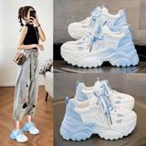 Women Sneakers Fashion Shoes Autumn Lace-up Mesh Breathable