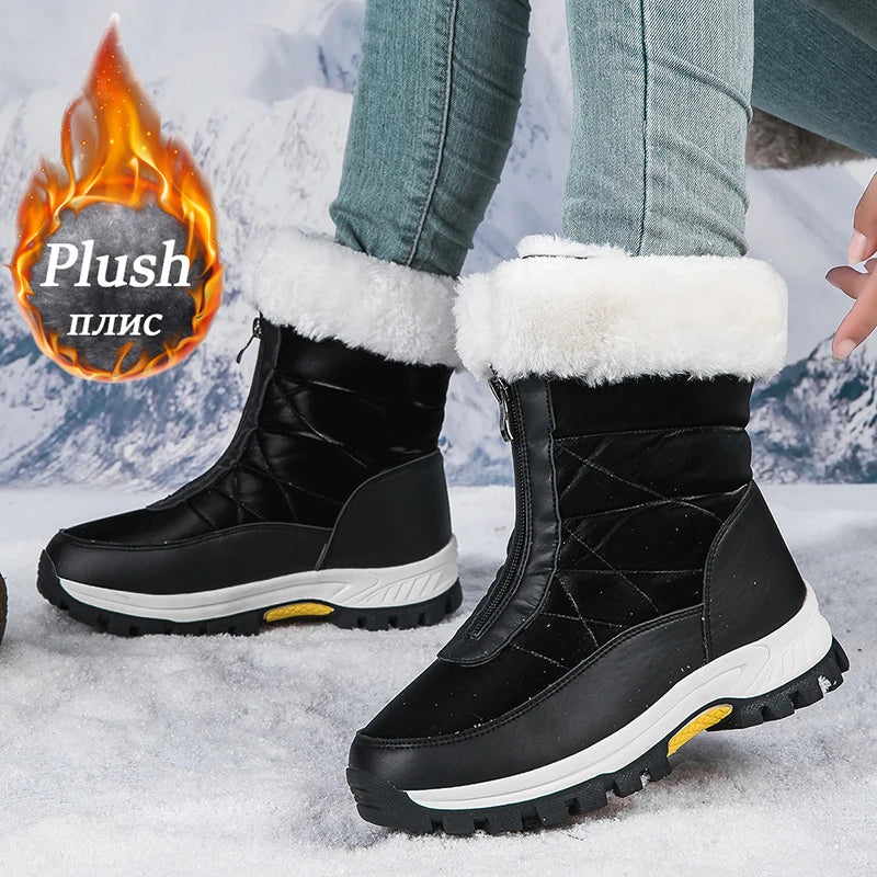 Women's Winter Waterproof Snow Boots Outdoors