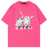 Versatile Loose Star Letter Graphic Printing T Shir