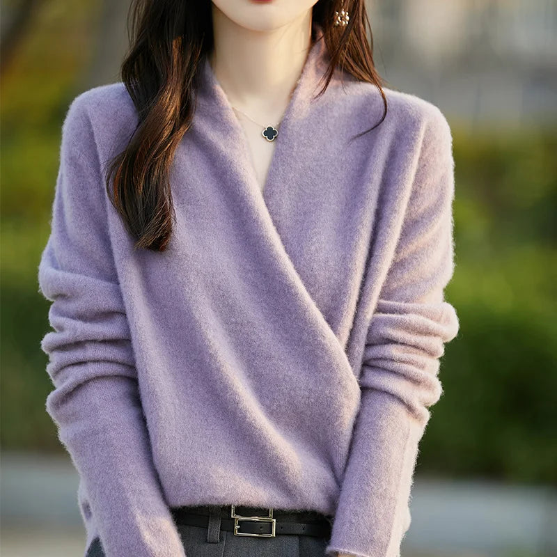 Women's Knitted Sweater Wool Thickened