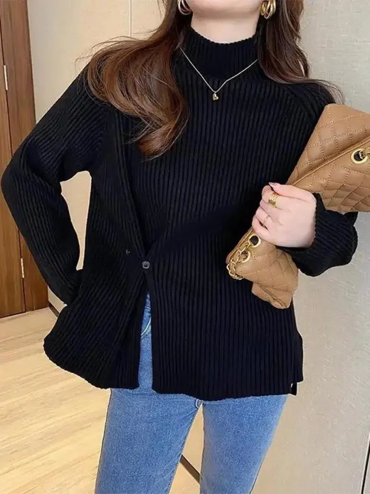 2024 Women Sweater Turtlneck Autumn Winter