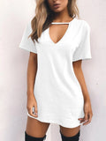 Elegant Dress Wrap Deep V Neck Cut Loose