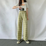 2025 Fashion Warm Plush Pants Cashmere Thick Plaid