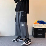 Wide Leg Cargo Pants Streetwear Baggy Cool Pants Men Sweatpants