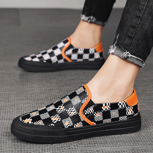 Shoes Trend Print Flats Shoes Youth Street Cool Slip-on Loafers