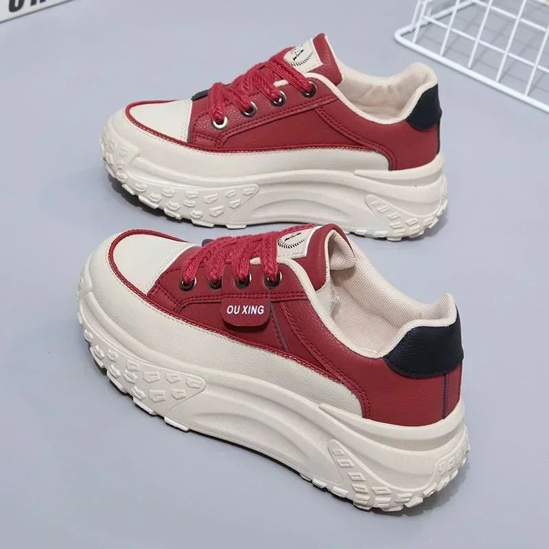 Retro Women Shoes Spring Platform Shoes Casual Sneakers