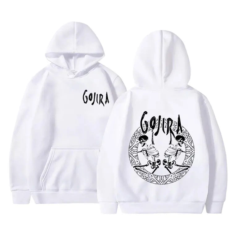 French Metal Band Gojira Skeleton Double Sided Vintage Pullover