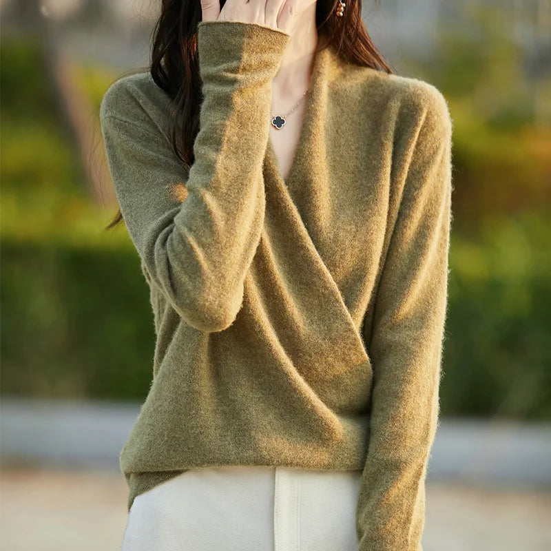 Women's Knitted Sweater Wool Thickened