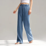 Semir Jeans Women Elastic Waist Trousers Simple Style 2024 Summer