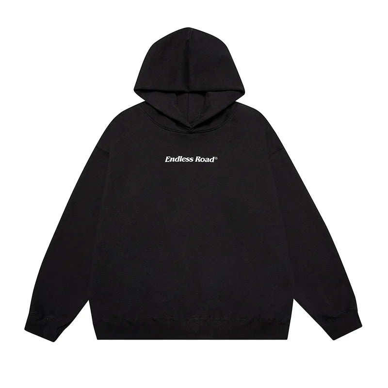 Women Letter Print Oversize Hoodie Streetwear