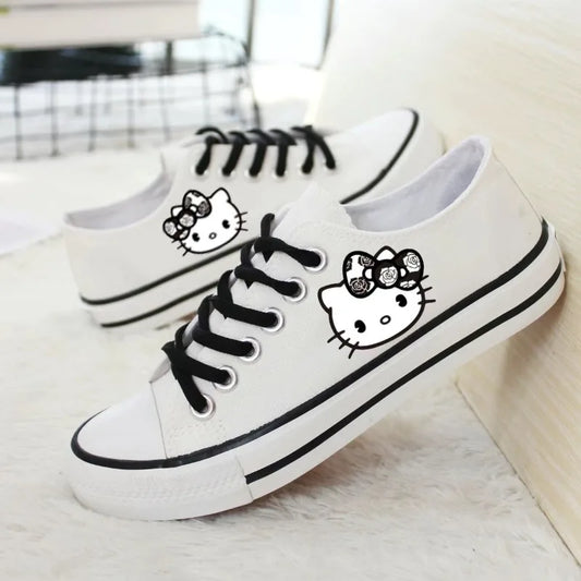 Y2k Low Top Sneakers Kitty Patch