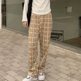 2025 Fashion Warm Plush Pants Cashmere Thick Plaid