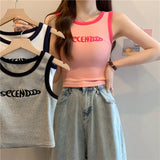 Elevate Your Style with the Sleeveless Knitted Crop Top 2024