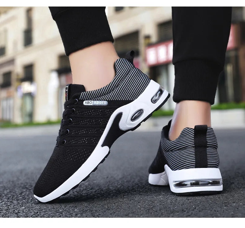 Running Shoes For Men Lightweight Sneakers Lace-Up Male Outdoor