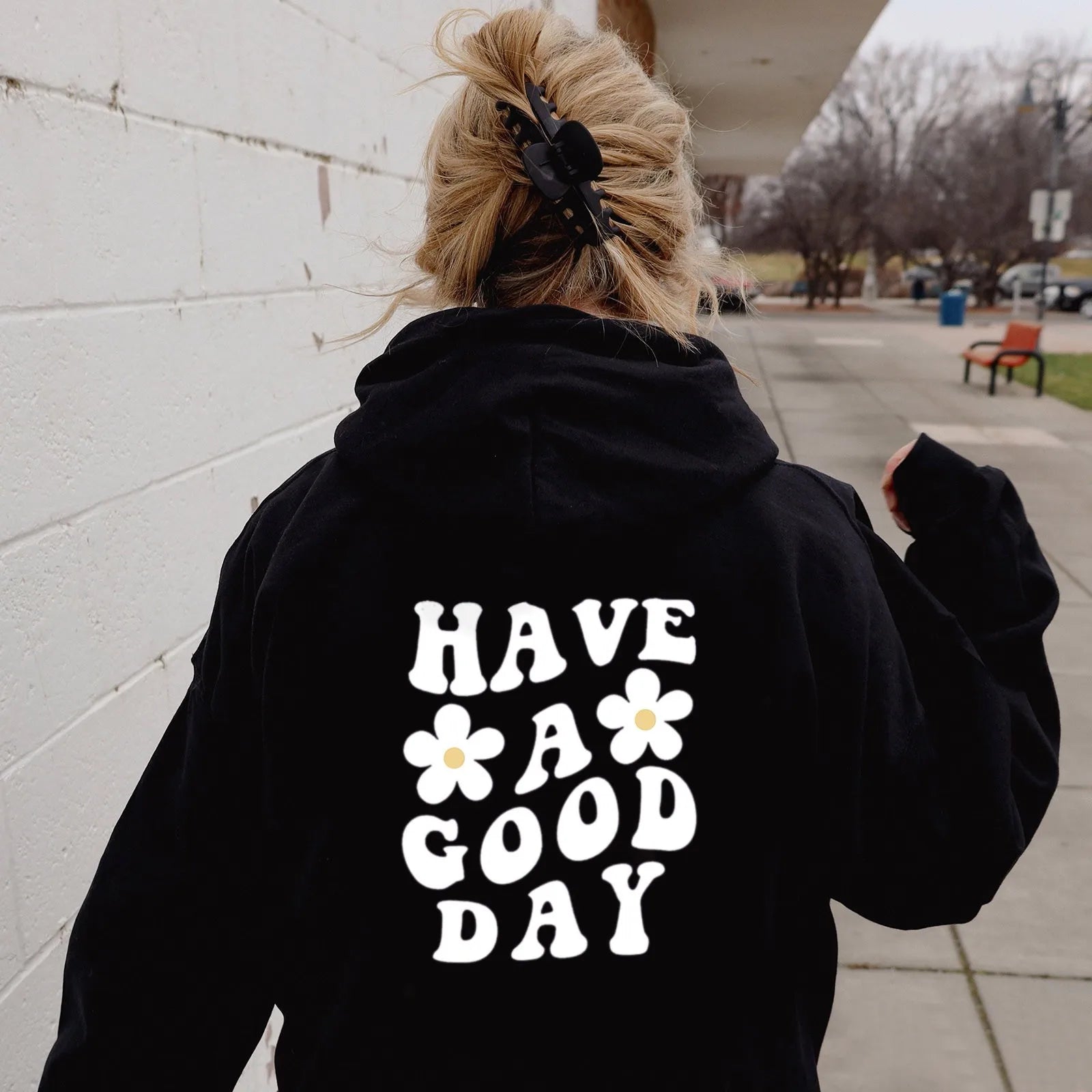 Have A Good Day Letter Hoodie Aesthetic Hoodie