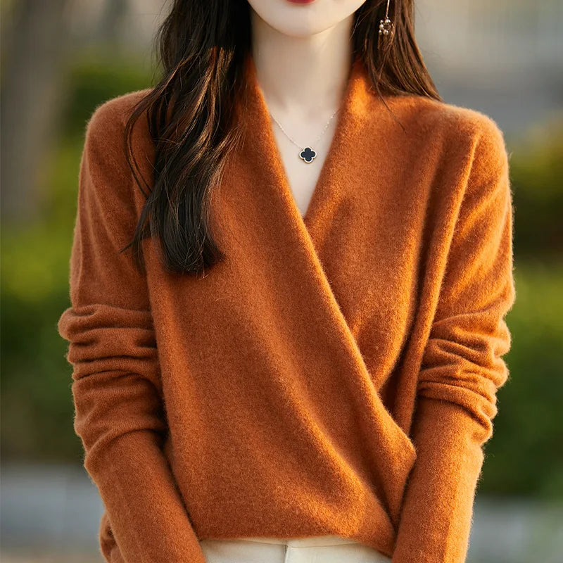 Women's Knitted Sweater Wool Thickened