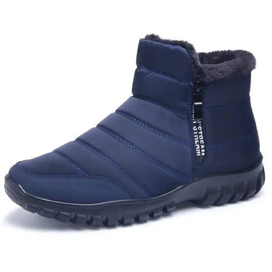 Winter Men Ankle Snow Boots Waterproof Non Slip Shoes