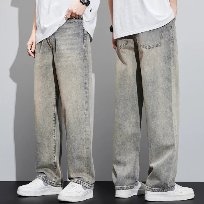 Men's Loose Wide Leg Trendy Versatile Pants Straight