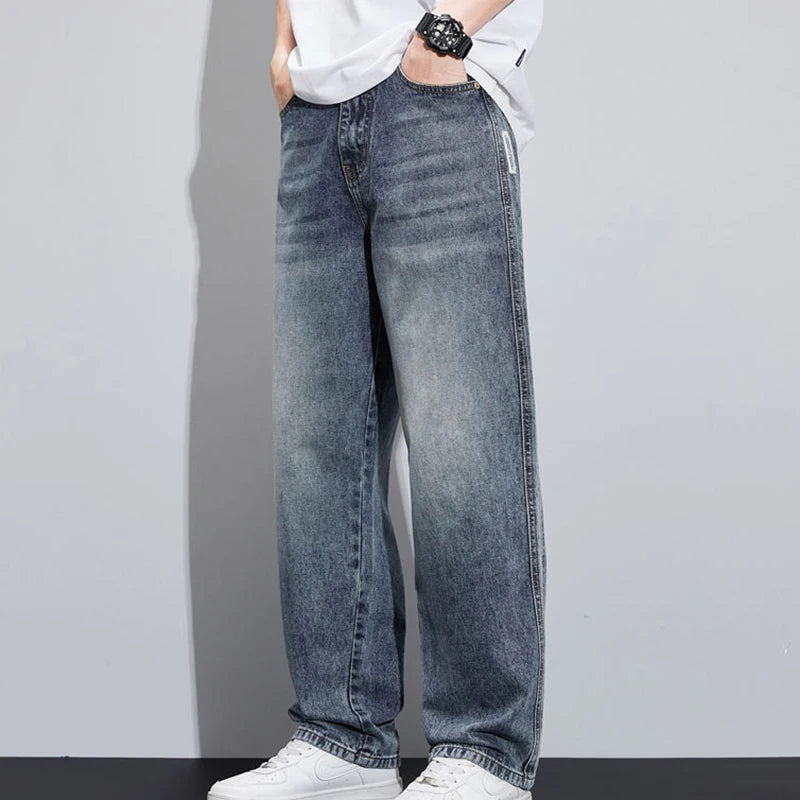 Wide Leg Trendy Denim Street Wear Autumn