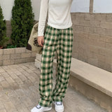 2025 Fashion Warm Plush Pants Cashmere Thick Plaid