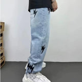 Baggy Jeans High Hip Hop Straight Leg Pants Y2k