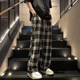 Casual Men's Style Vintage Loose Wide Leg Pants Summer