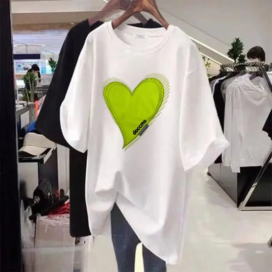 Green Love Graphinc Women T-Shirt