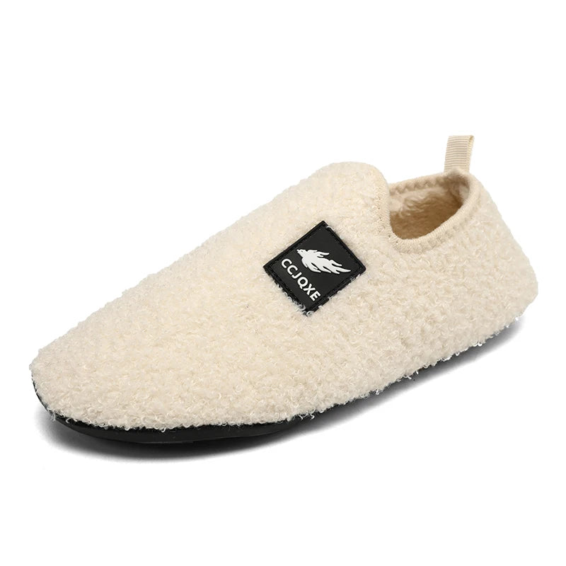 Winter Slip on Lightweight Slippers Women Plush